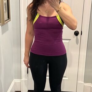 Lululemon Plum and Lime Tank Top